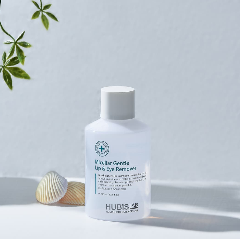 HUBISLAB Pure Balance Micellar Gentle Lip & Eye Remover — Мицеллярное средство для снятия макияжа с глаз и губ, 200 мл — дополнительное изображение 2