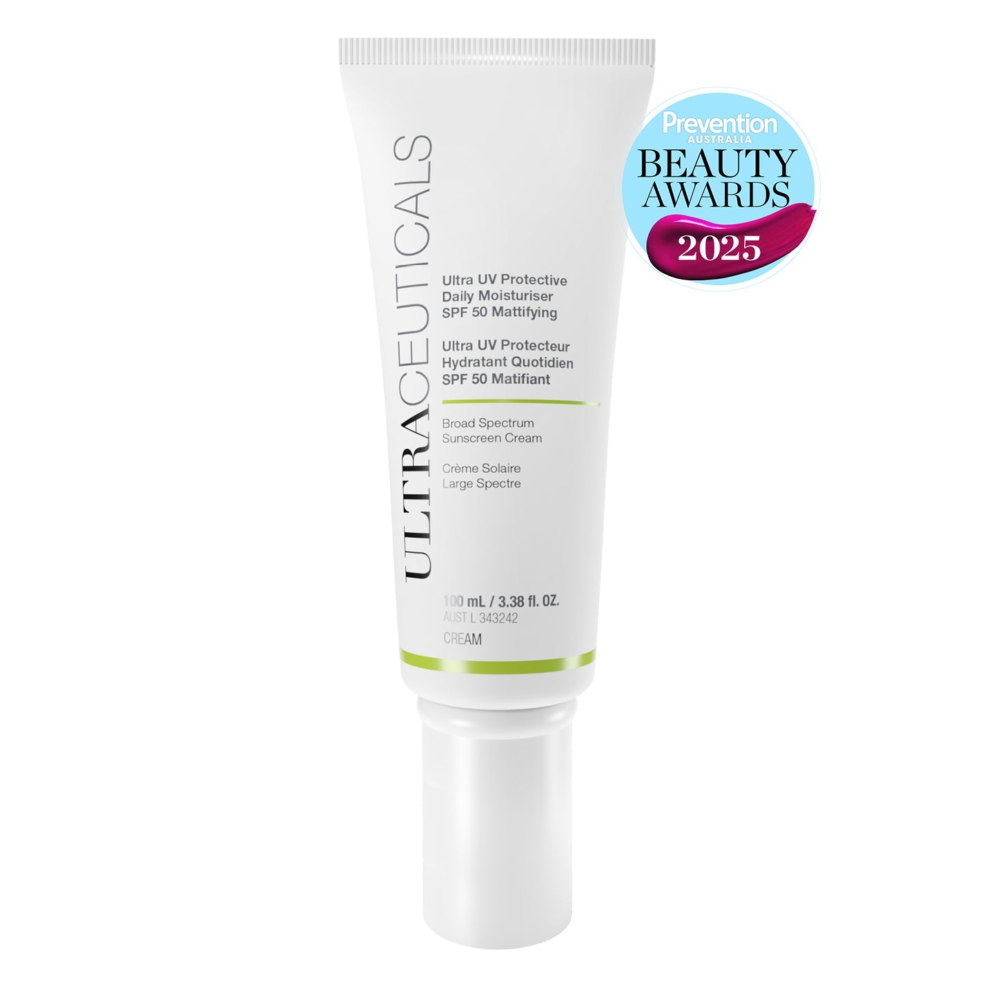 Ultraceuticals Ultra UV Protective Daily Moisturiser SPF50 Mattifying, 100 ml