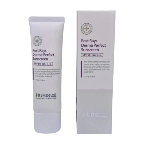 HUBISLAB Post Rays Derma Perfect Sunscreen SPF50 — Saules aizsargkrēms, 50 g