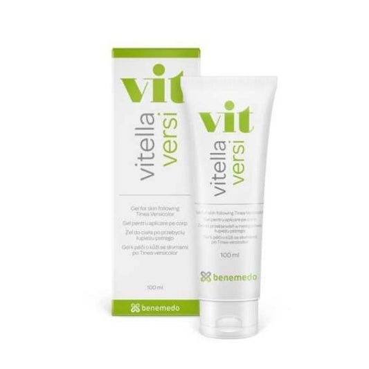 VITELLA Versi gels lokālai ādas kopšanai Tinea versicolor kontekstā, 100 ml