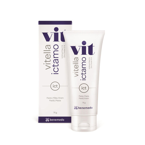 VITELLA ICTAMO White Ichthammol and Zinc Paste, 75 g