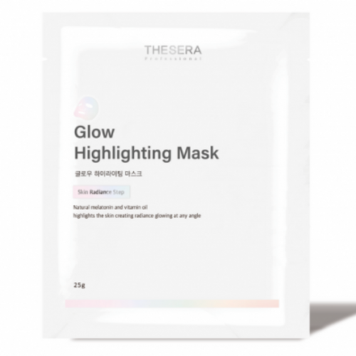 THESERA Glow Highlighting Mask loksnes maska mirdzumam, 1 gab.